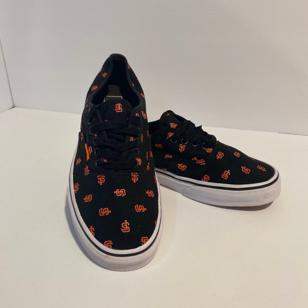 VANS Size 9.5 Womens 8 Men’s Authentic MLB San Francisco Giants Shoes Sneakers